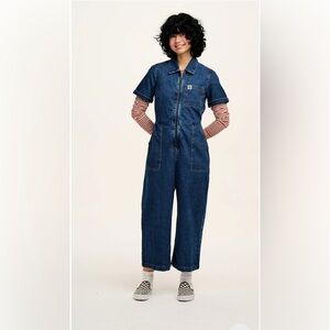 LUCY AND YAK Ragan Denim Jumpsuit